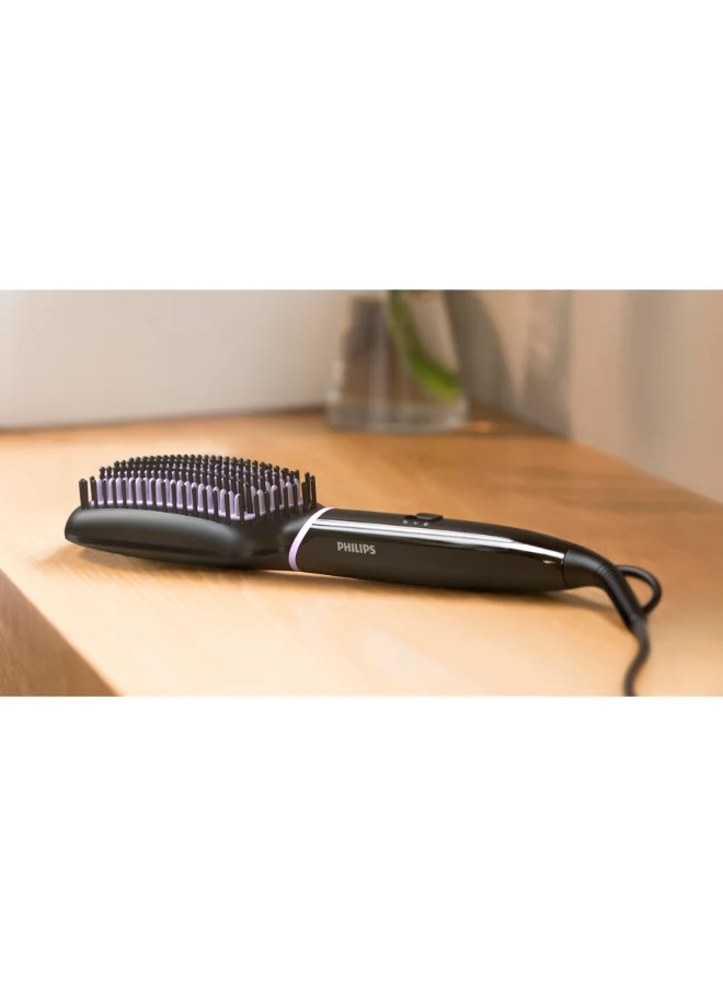 Philips Hair Straightening Brush BHH880/03 Black/Purple