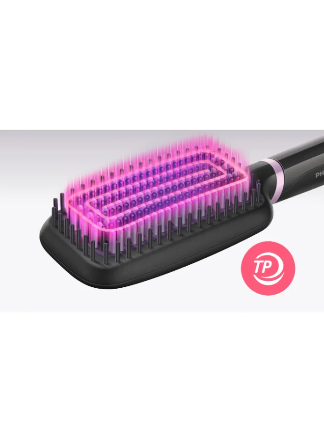 Philips Hair Straightening Brush BHH880/03 Black/Purple