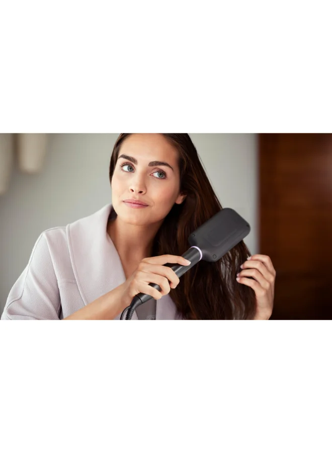 Philips Hair Straightening Brush BHH880/03 Black/Purple