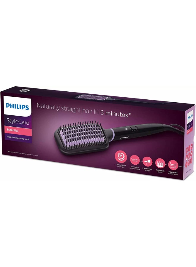 Philips Hair Straightening Brush BHH880/03 Black/Purple - Image 2