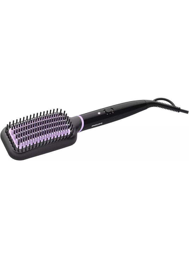 Philips Hair Straightening Brush BHH880/03 Black/Purple - Image 1