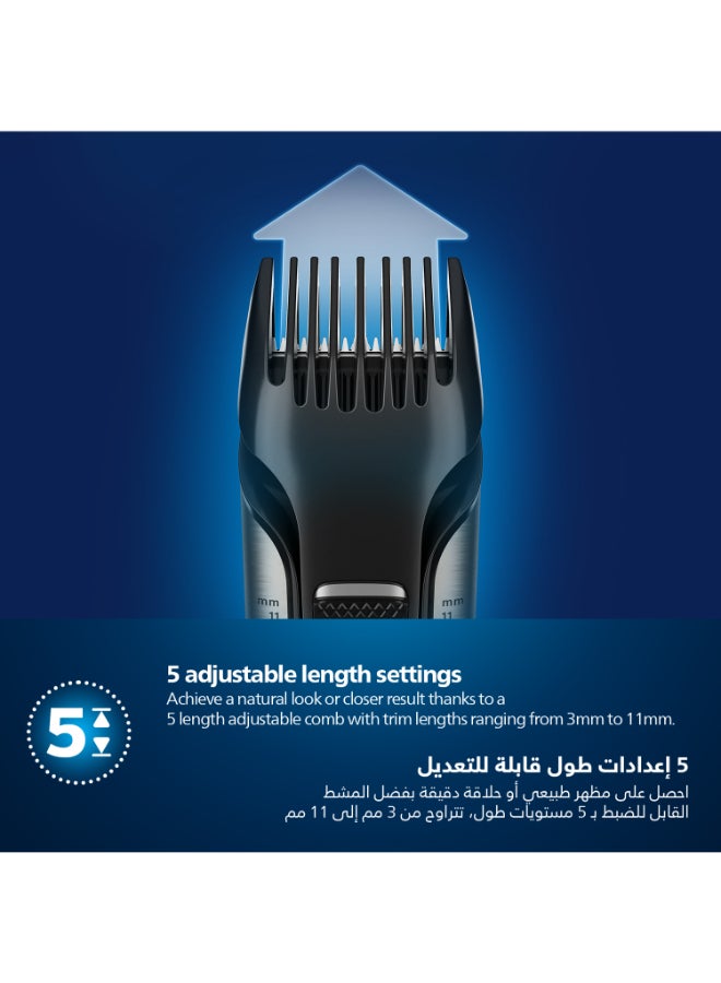 Philips - Bodygroom BG7025/13,Showerproof Groin & Body Trimmer,Body Shaver, 5-Length Adjustable Comb,80min Cordless, Skin Protection Black - Image 1
