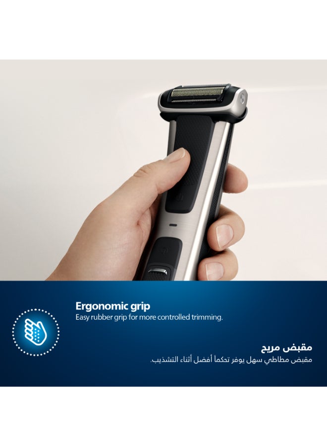Philips - Bodygroom BG7025/13,Showerproof Groin & Body Trimmer,Body Shaver, 5-Length Adjustable Comb,80min Cordless, Skin Protection Black - Image 1