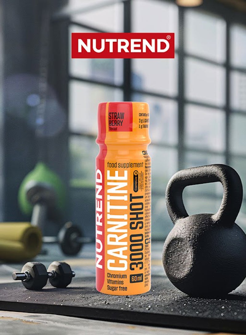 NUTREND Carnitine 3000 Shot 20X60 Ml Strawberry  - Image 4