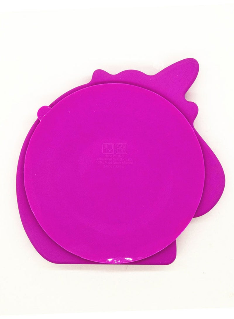 Eazy Kids Silicon Suction Plate Non Slip - Unicorn Pink  - Image 4
