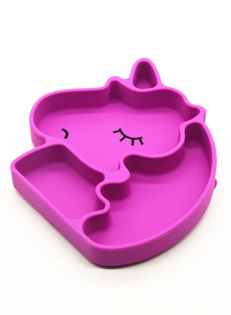 Eazy Kids Silicon Suction Plate Non Slip - Unicorn Pink  - Image 3