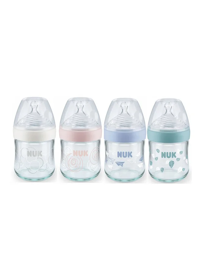 NUK Nature Sense Glass Bottle 120ml - Assorted