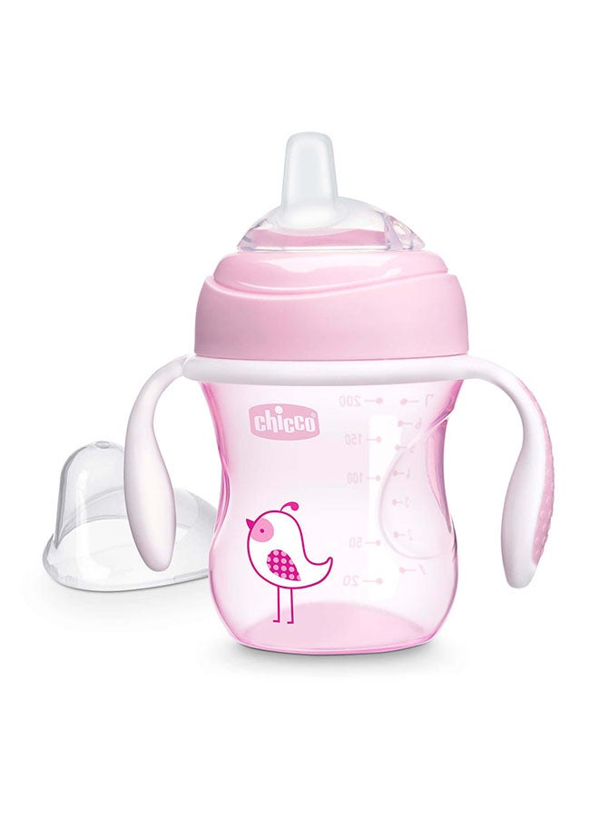 Chicco Soft Silicone Spout, Spill Free Transition Cup 4M+ 200Ml, Pink  - Image 3