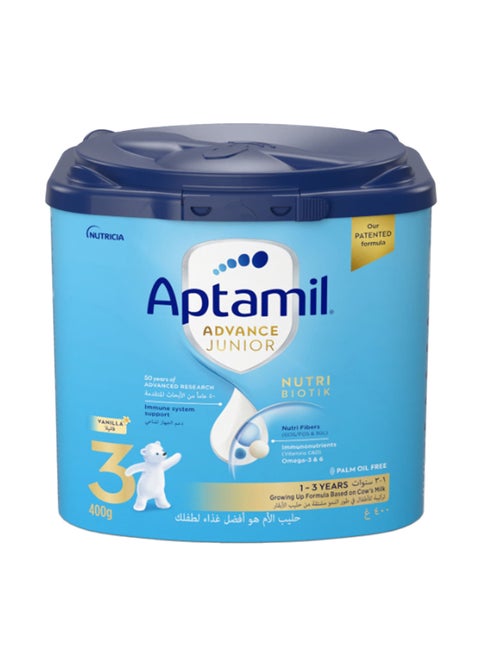 Advance Junior 3 Milk Formula Palm Oil Free 1-3 Years 400grams