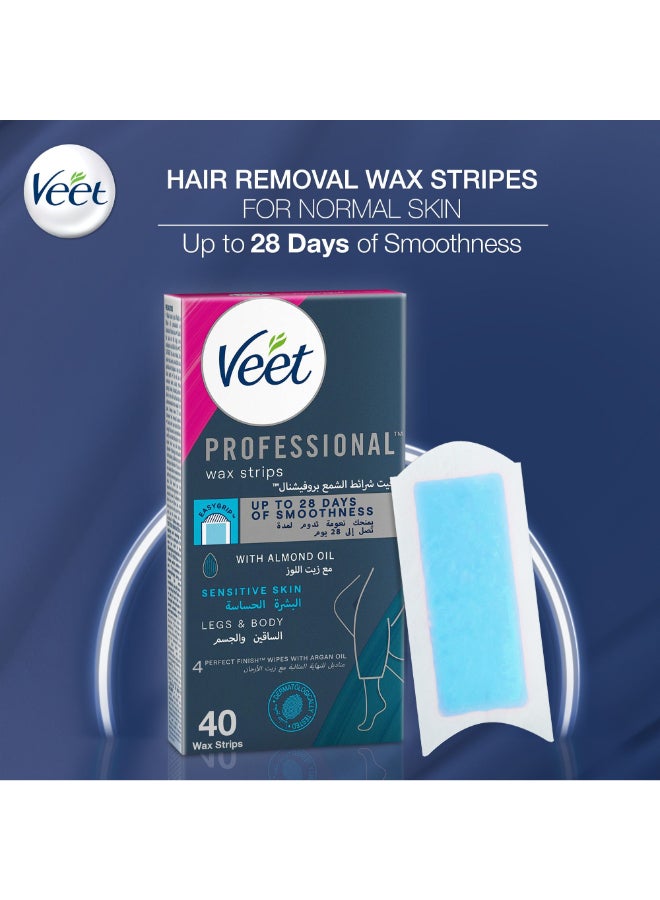 Veet - Hair Removal Cold Wax Strips Sensitive Skin - Image 1
