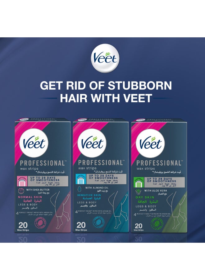 Veet - Hair Removal Cold Wax Strips Sensitive Skin - Image 1