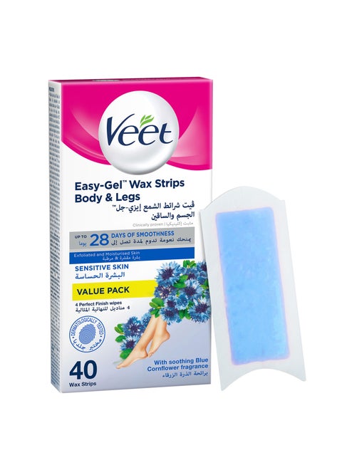 Hair Removal Cold Wax Strips Sensitive Skin