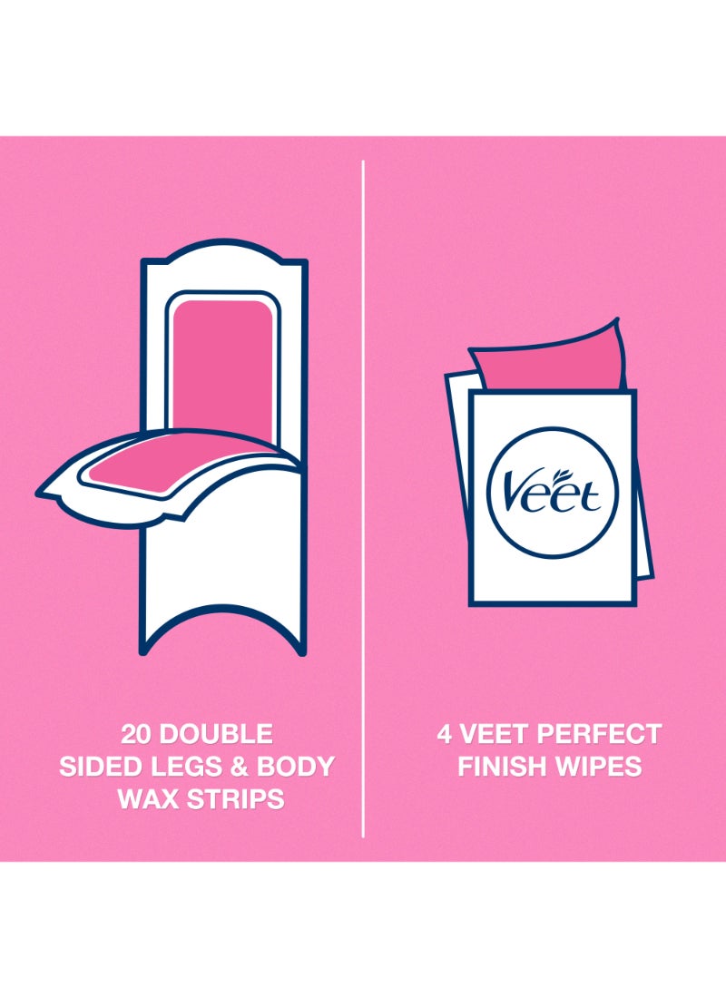Hair Removal Cold Wax Strips Sensitive Skin