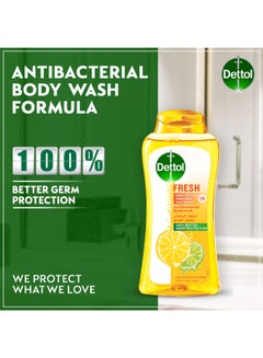 Dettol Fresh Anti-bacterial Body Wash, Pack Of 2 250mlxpack of 2  - Image 3