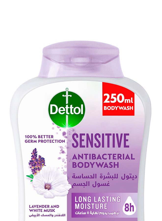 Dettol Sensitive Anti Bacterial Body Wash, 250ml × 2 - Image 2