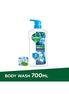 Dettol Instant Cool Antibacterial Body Wash Menthol And Eucalyptus 700ml  - Image 1