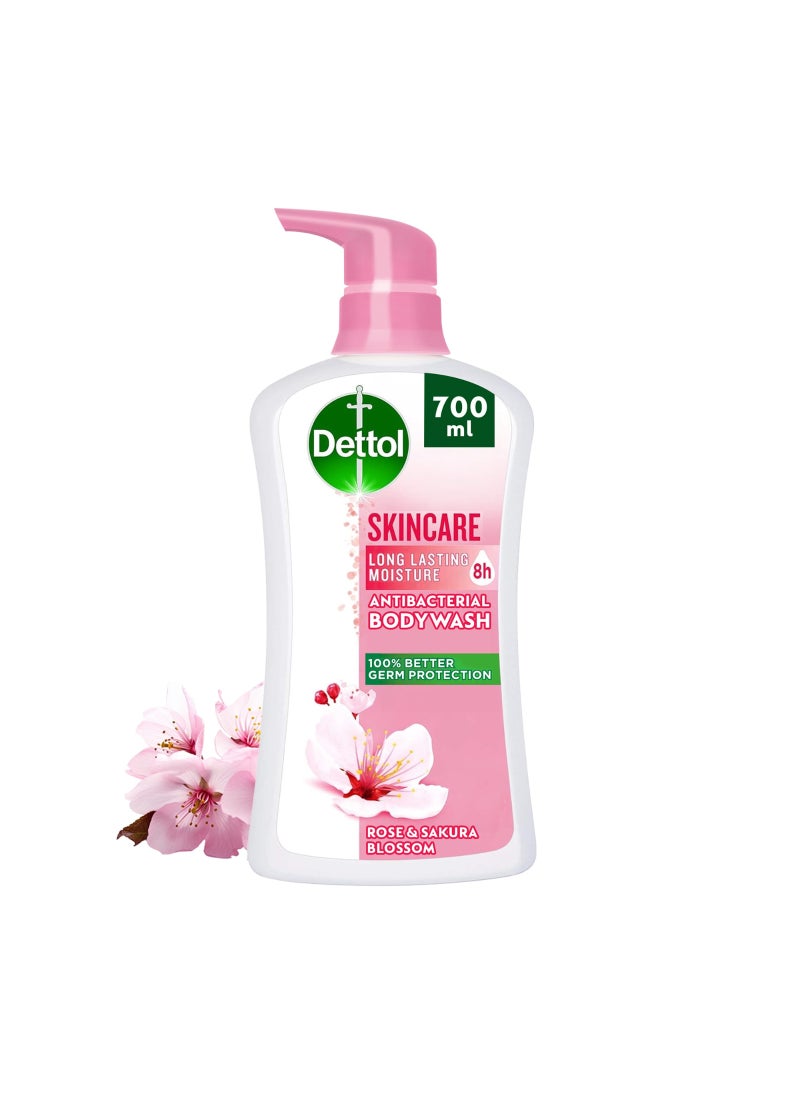 Dettol Skincare  Bodywash Rose And Sakura Blossom Fragrance 700ml - Image 1