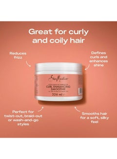 SheaMoisture Coconut & Hibiscus Curl Enhancing Smoothie Silk Protein and Neem Oil 326ml  - Image 3