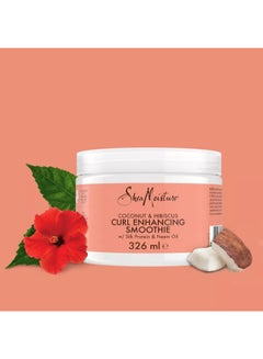 SheaMoisture Coconut & Hibiscus Curl Enhancing Smoothie Silk Protein and Neem Oil 326ml  - Image 5