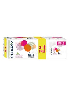 Sanita 100% Cotton Buds, 600 Pack of 3 White  - Image 1