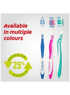 Toothbrush Zig Zag Medium WithTongue Cleaner Pack of 3 Multicolour - pnsku/N24221044A/45/_/1730095502/b414de9d-90ea-4881-8c6b-51e956ecbea7