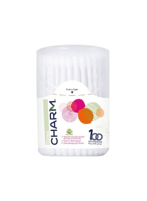 عبوة أعواد قطن 100% مكونة من 100 عود