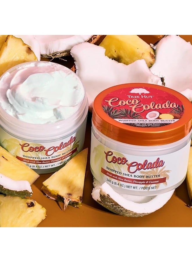 Tree Hut Coco Colada Whipped Shea Body Butter, Made With Shea Butter, Pineapple And Coconut White 240grams  - Image 4