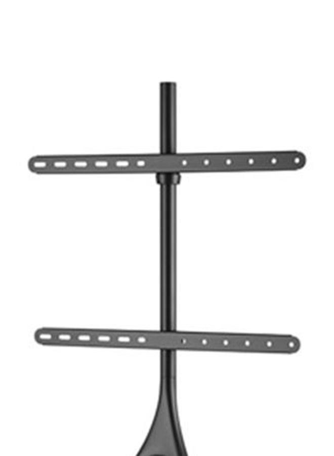 براتيك حامل تلفزيون استوديو الحامل الفني مع قاعدة حامل ثلاثي القوائم من خشب الجوز باللون الأسود أسود - Image 3