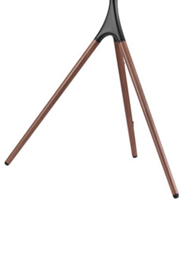 براتيك حامل تلفزيون استوديو الحامل الفني مع قاعدة حامل ثلاثي القوائم من خشب الجوز باللون الأسود أسود - Image 4