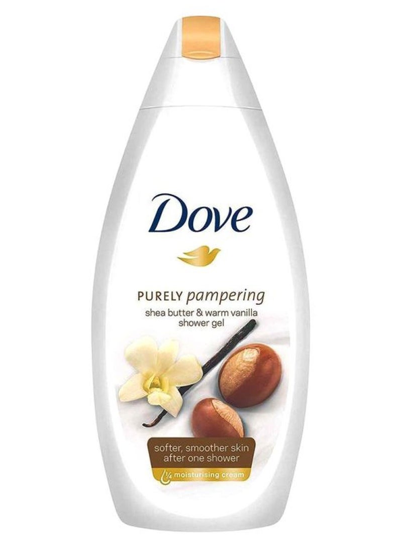 Dove Purely Pampering Shea Butter And Warm Vanilla Shower Gel 500ml - Image 1
