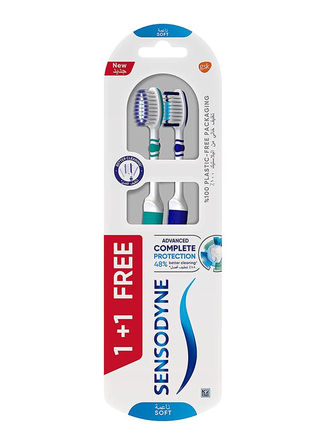 Sensodyne Soft Toothbrush Complete Protection, 2 Piece Multicolour  - Image 1