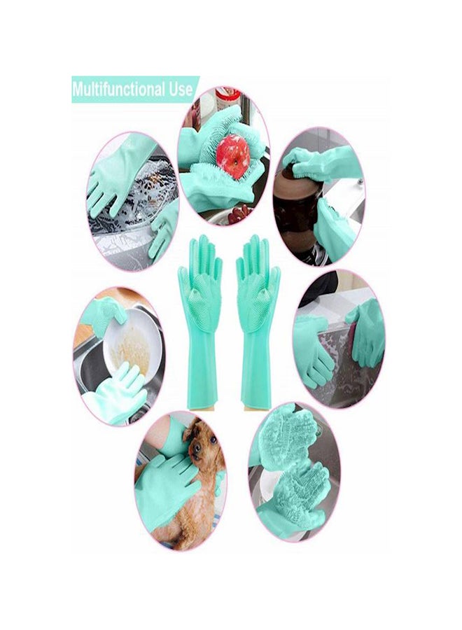 Generic 1 Pair of Dish Washing Cleaning Gloves Green  - Image 5