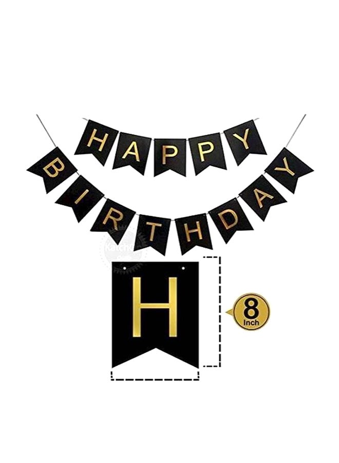 طقم بالونات زينة بعبارة "Happy Birthday" . - Image 2