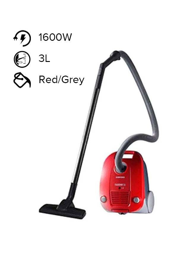 Samsung Multi Purpose Vaccum Cleaner 3 L 1600 W SC4130R Red/Grey - Image 1