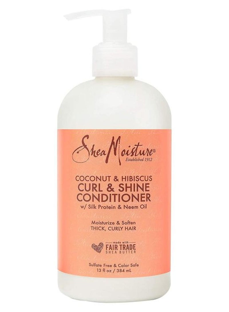 شيامويستر بلسم ملمّع ومعزز للشعر المجعد من مستخلص جوز الهند والكركديه 384ملليلتر - Image 1