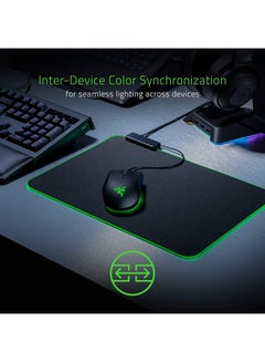 RAZER Razer Goliathus Chroma Gaming Mousepad, Customizable Chroma RGB Lighting, Soft, Cloth Material, Balanced Control & Speed, Non-Slip Rubber Base - Classic Black  - Image 5
