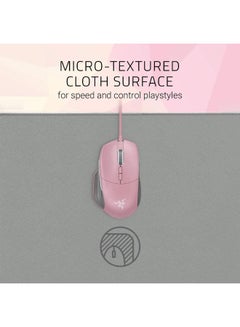 RAZER Goliathus Extended Chroma Gaming Mouse Pad: Customizable Chroma RGB Lighting - Soft, Cloth Material - Balanced Control & Speed - Non-Slip Rubber Base - Quartz Pink Grey  - Image 4