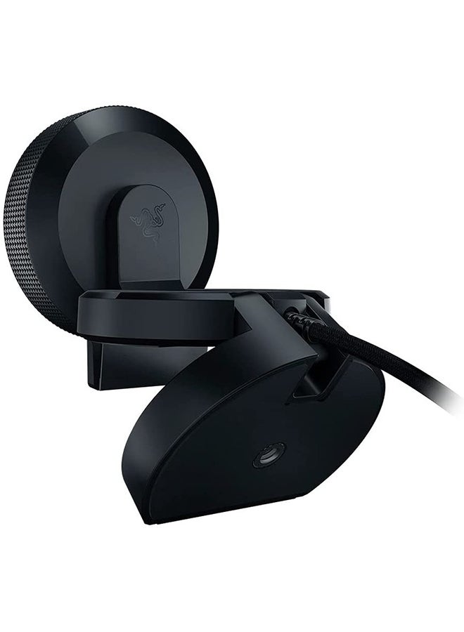 RAZER - Razer Kiyo Streaming Webcam, Full HD 1080p 30 FPS / 720p 60 FPS, Ring Light w/Adjustable Brightness, Built-in Microphone, Works with Zoom/Teams/Skype for Conferencing and Video Calling - Black - Image 1