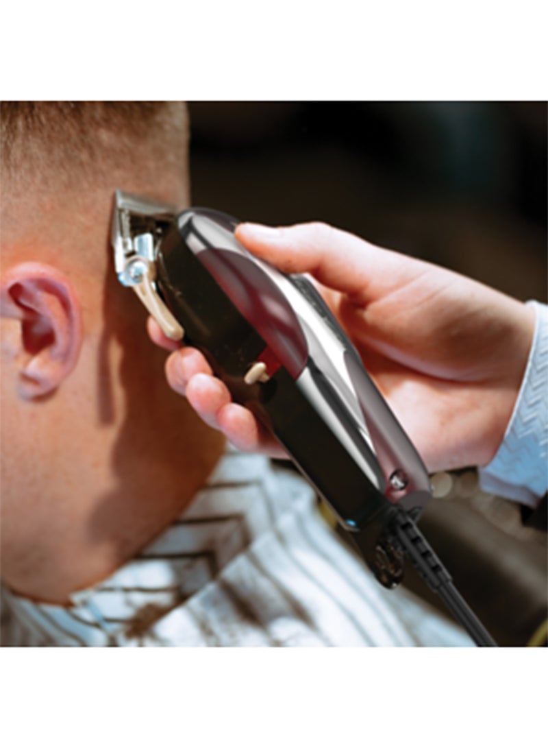 Wahl Professional 5 Star Magic Clip Clipper | Corded | 8 Attachment Combs | Surgical Blade | 3 Pin - GCC Red/White/Silver 20.3x7x7.6cm - Image 4