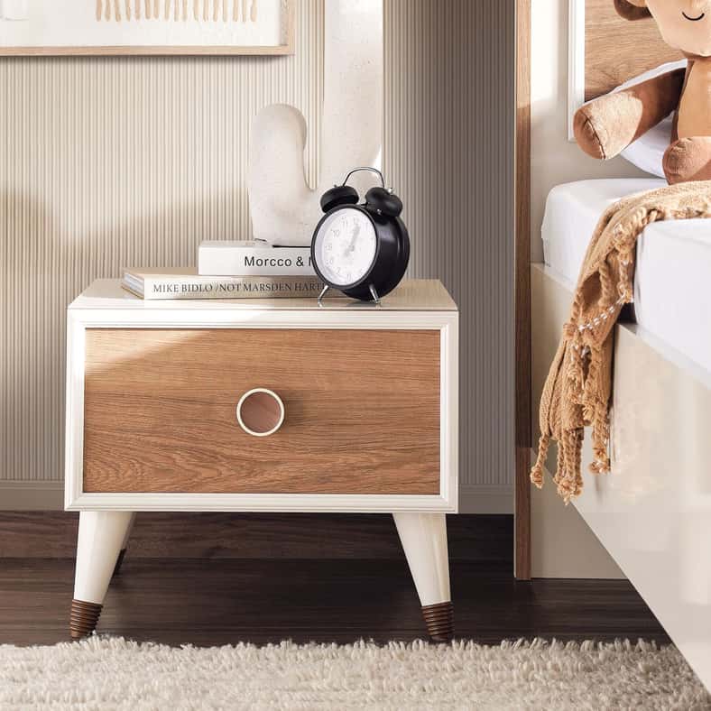 بان هوم  طاولة بوباي جانبية أبيض 46 x 48 x 40سم - Image 2