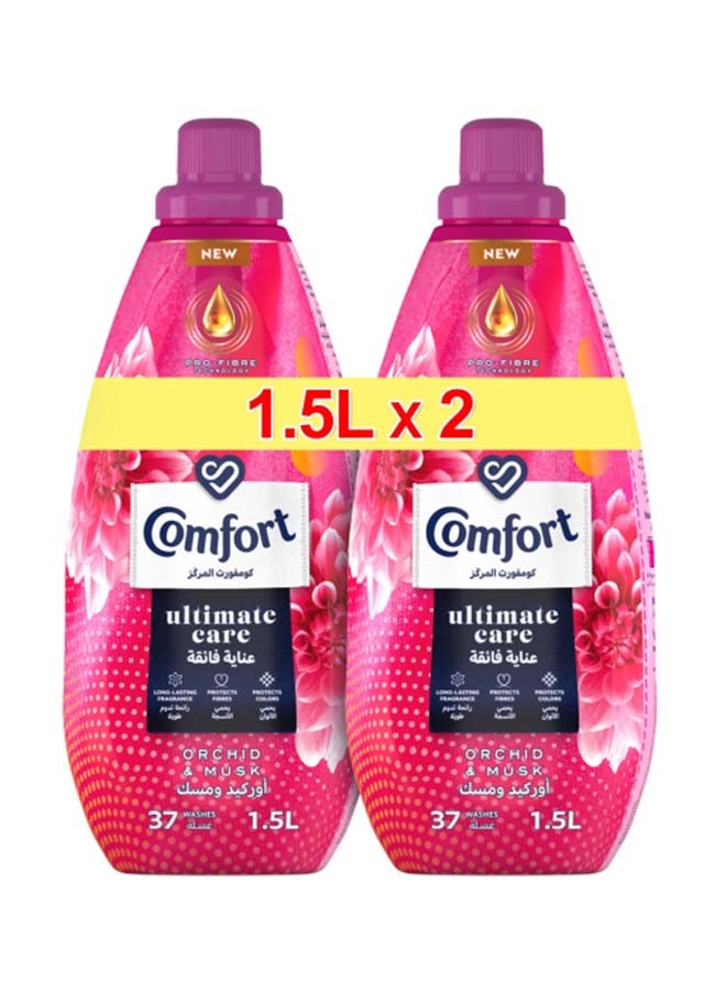 Comfort Fabric Softener Orchid And Musk For Long Lasting Fragrance Pack Of 2 1.5Liters  - Image 1