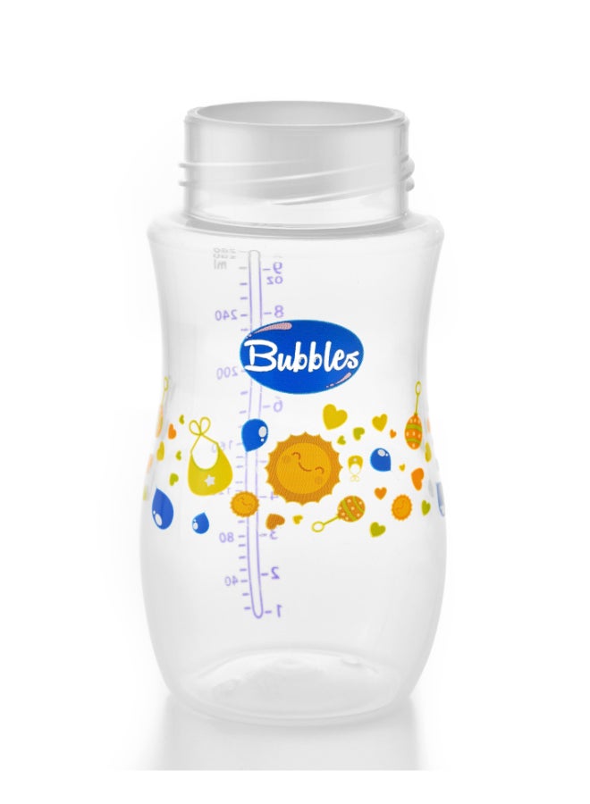 Bubbles - Natural Feeding Bottle Without Hand 280ml Assorted - Image 1
