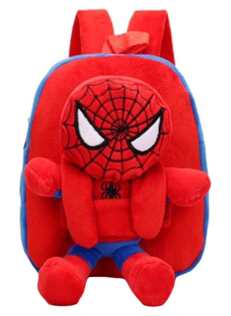 Cartoon Spider-Man Backpack Red/Black/Blue
