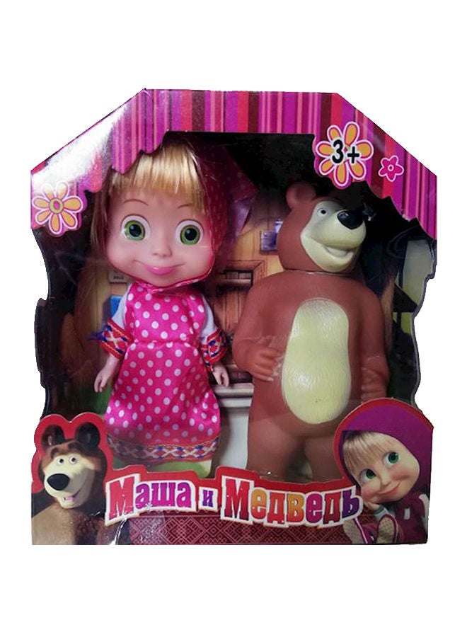 2-Piece Masha And The Bear Doll - Image 1