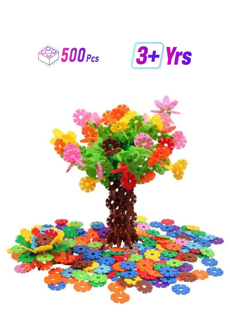 مجموعة لعبة بناء بتصميم ندفات ثلج مكونة من 500 قطعة طراز 2724474083830 2724474083830 500 أكبر من3 سنوات - Image 1