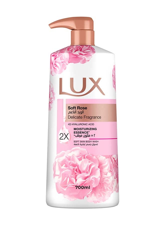 Lux Moisturising Body Wash Soft Rose For All Skin Types 700ml - Image 1