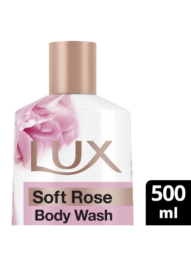 Lux - Moisturising Body Wash Soft Rose For All Skin Types 500ml - Image 1