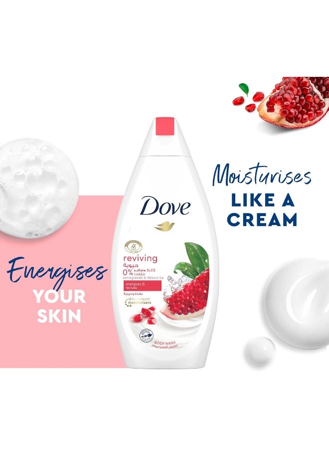 Dove Reviving Body Wash With Pomegranate And Hibiscus Tea 250ml - Image 4