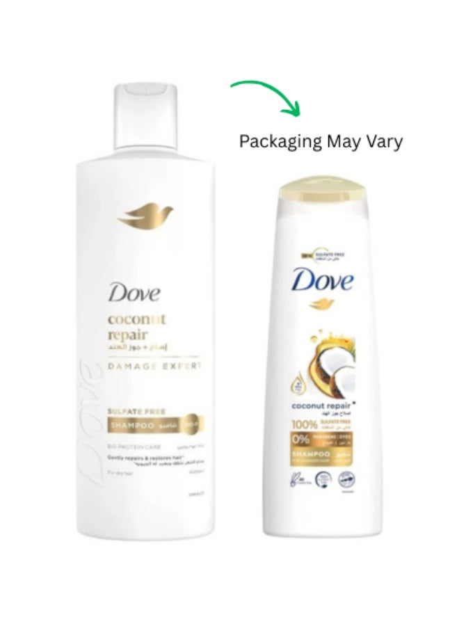 Dove Repairing Sulfate Free Coconut Shampoo 400ml - Image 1