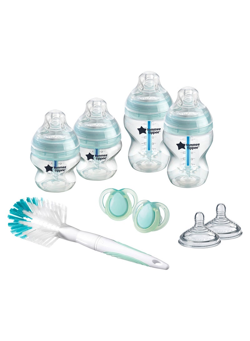 tommee tippee - Advanced Anti Colic Newborn Baby Bottle Starter Kit With Breast - Like Teats And Unique Venting System - Assorted - Image 1